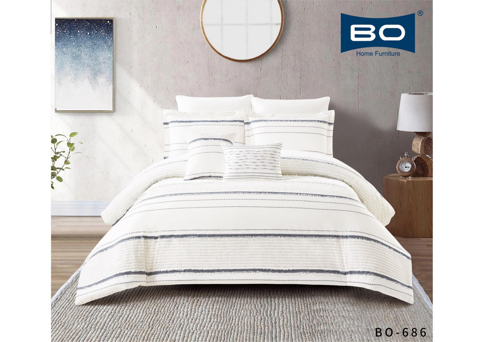 لحاف قطن كتان نفرين 8 قطع