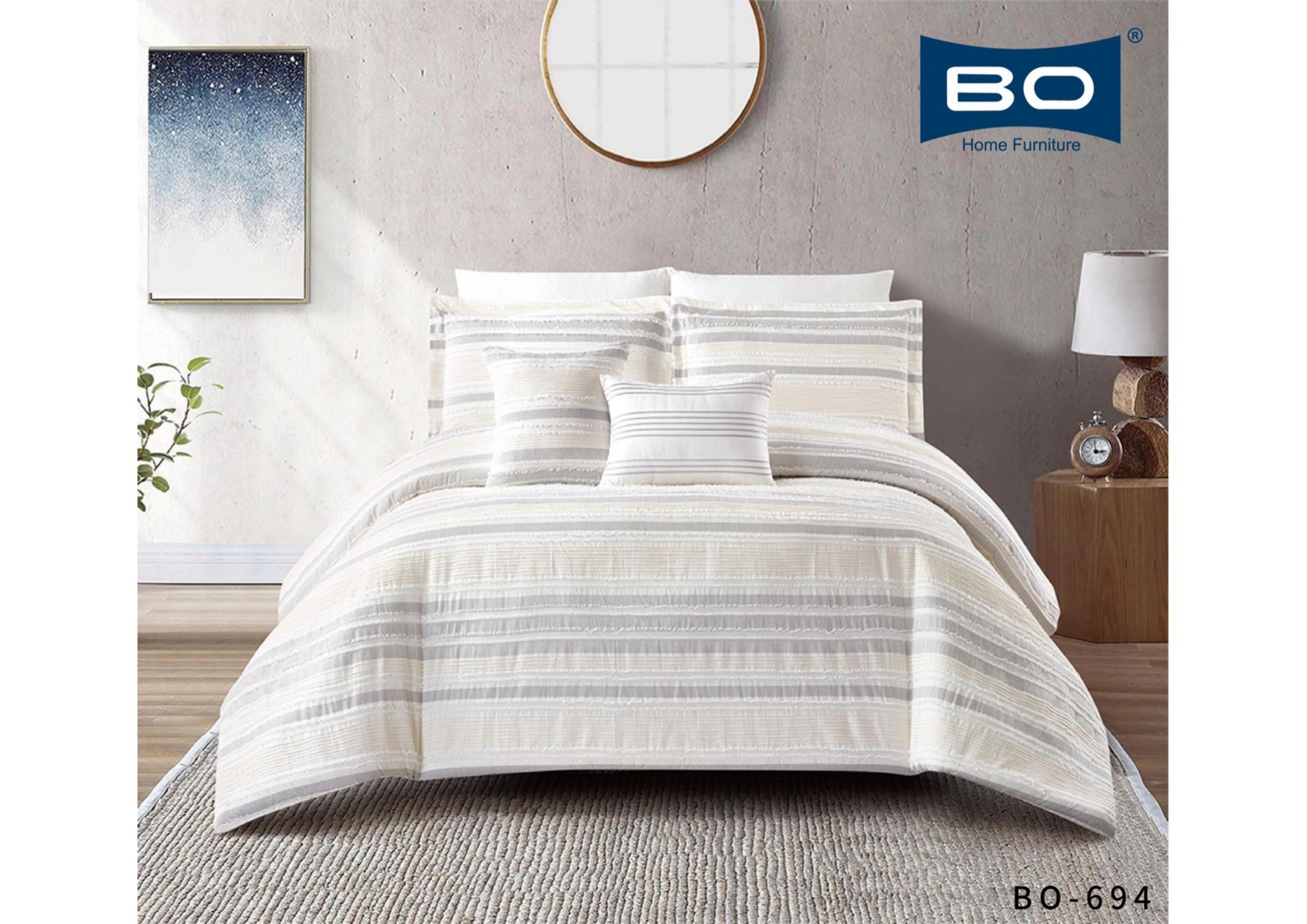 لحاف قطن كتان نفرين 8 قطع