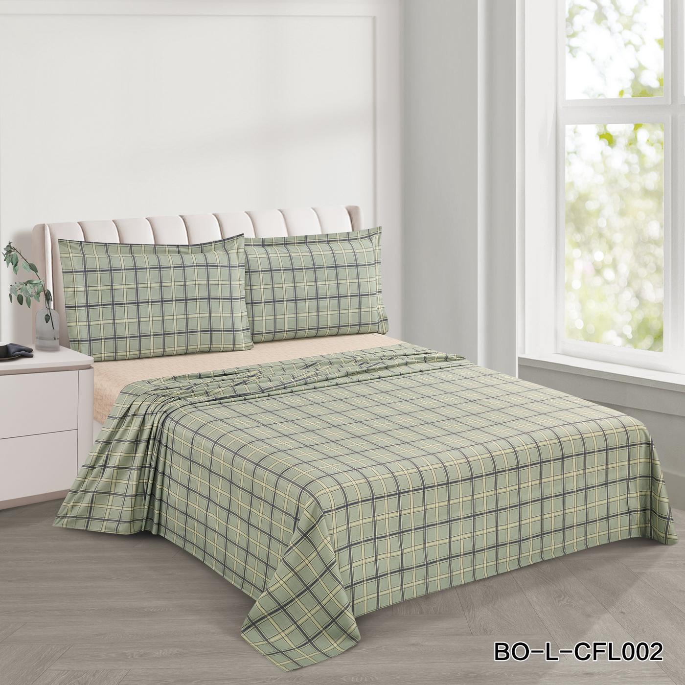 شراشف سرير قطن نفرين 4قطع