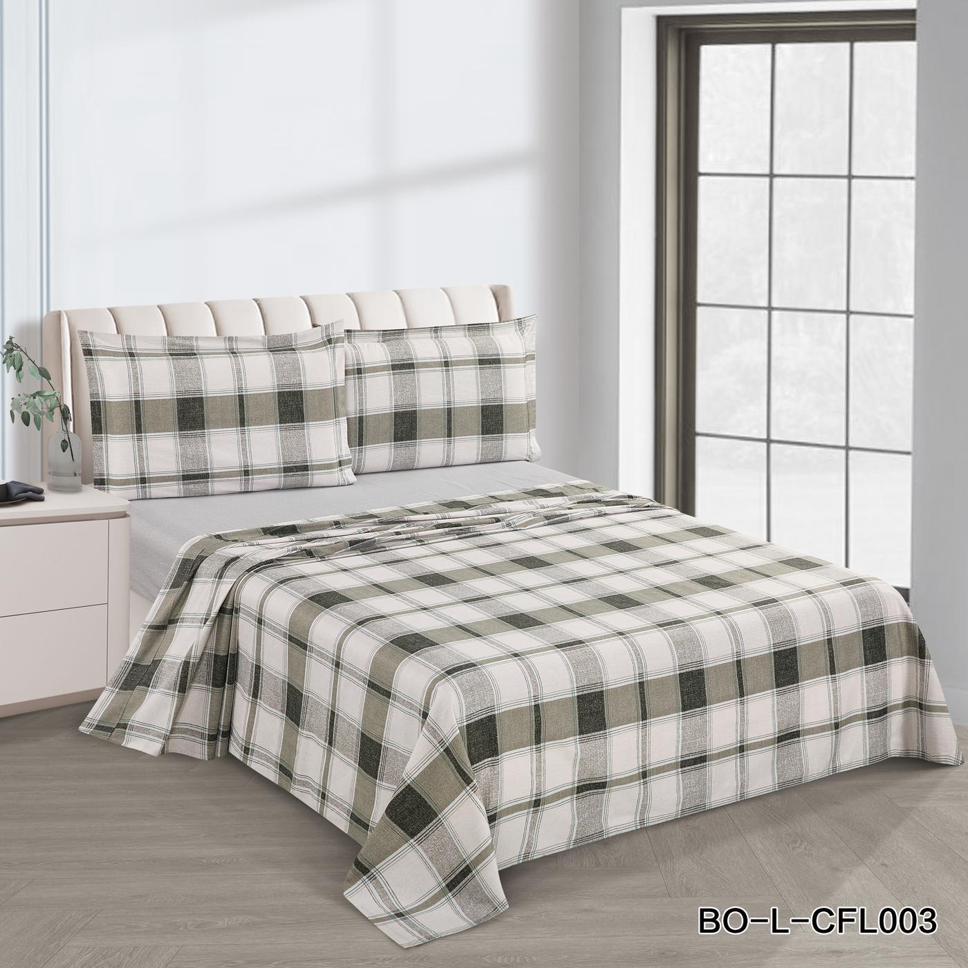 شراشف سرير قطن نفرين 4قطع