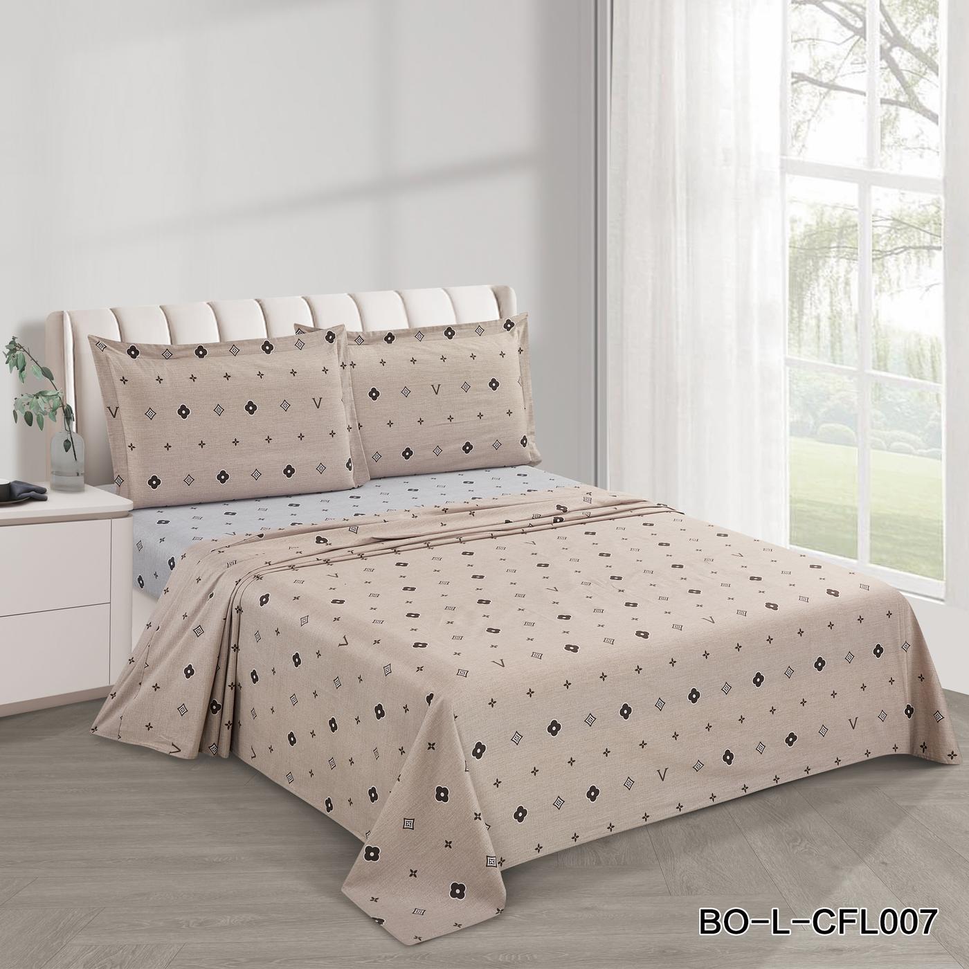 شراشف سرير قطن نفرين 4قطع