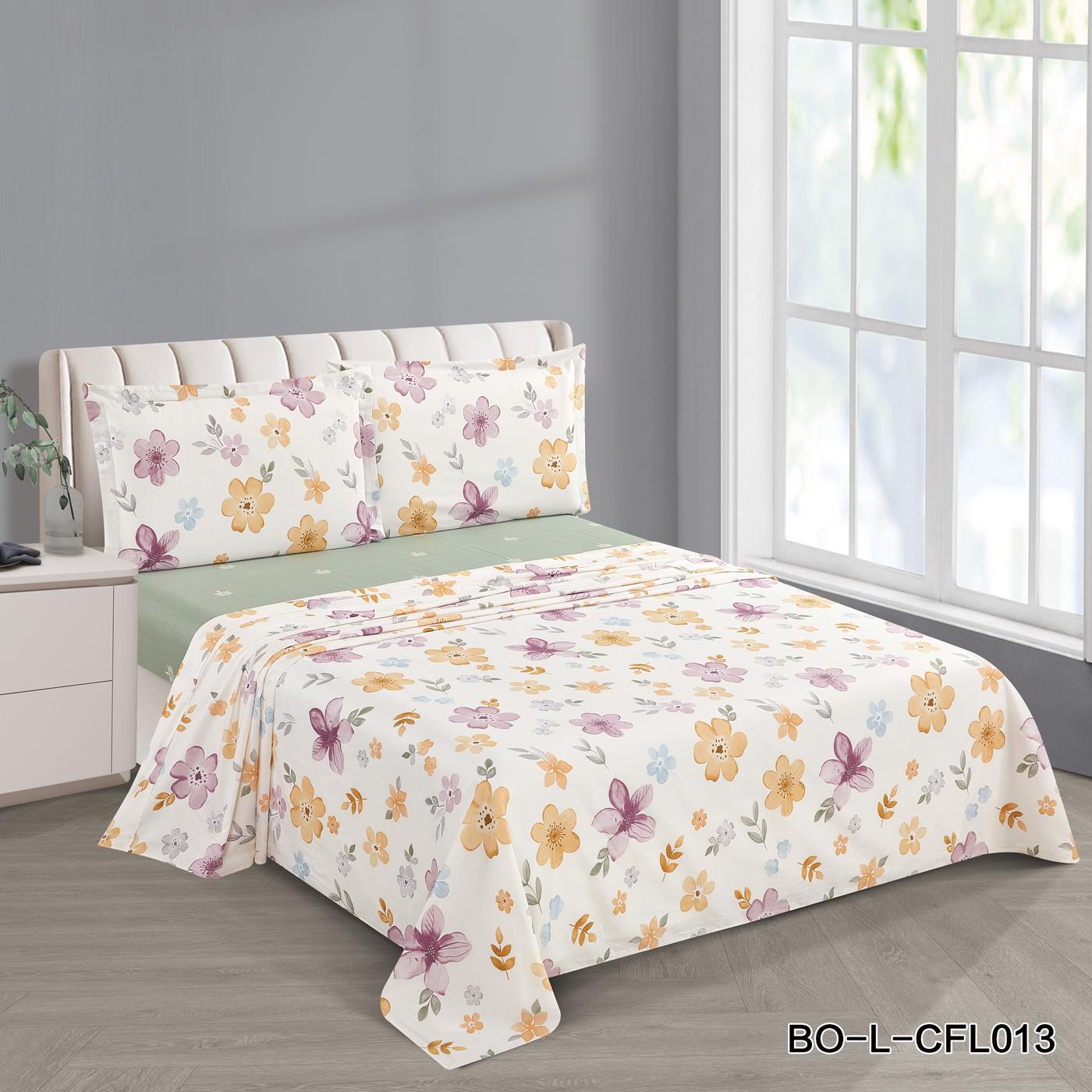 شراشف سرير قطن نفرين 4قطع