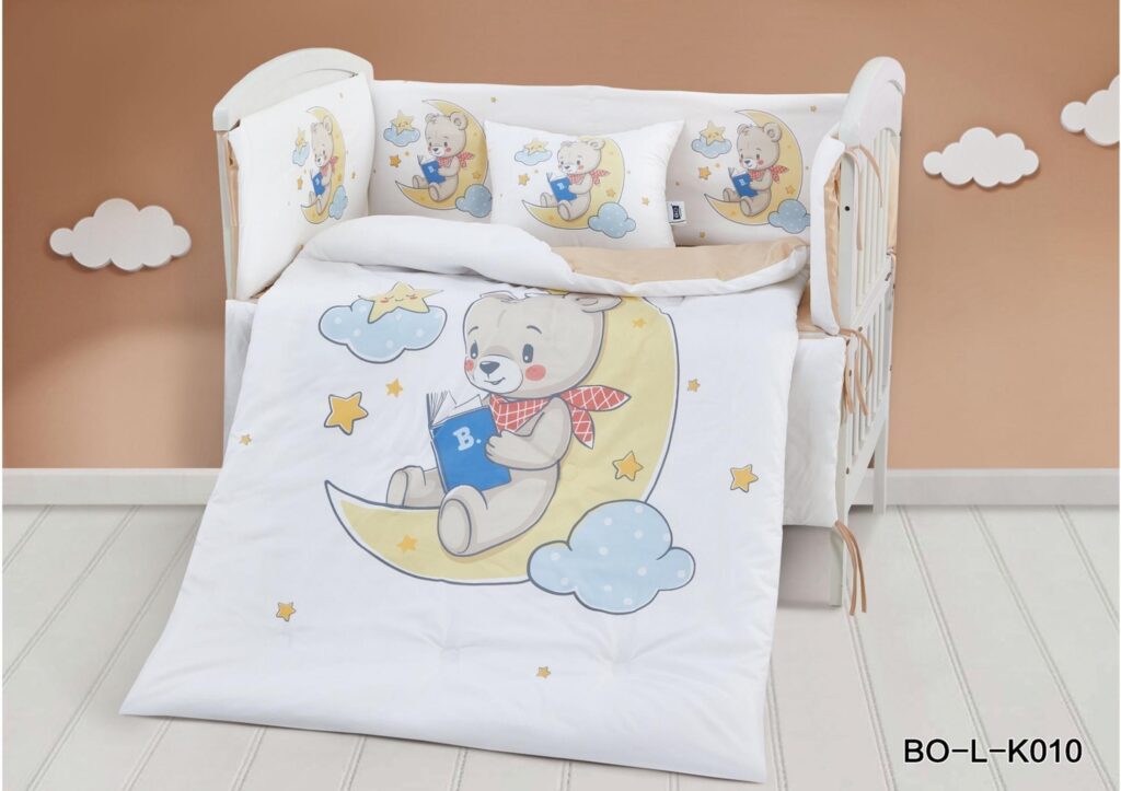 لحاف مواليد بحواجز 7 قطع