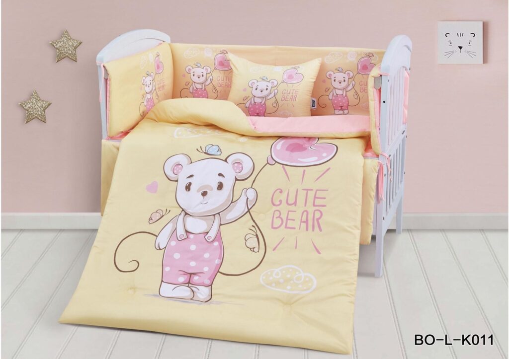 لحاف مواليد بحواجز 7 قطع