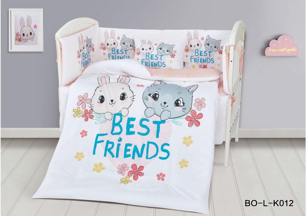 لحاف مواليد بحواجز 7 قطع