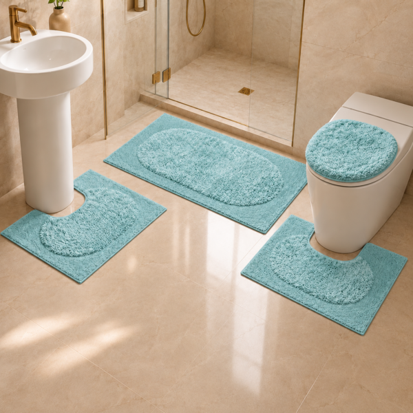 طقم دعاسة 50*80 ازرق